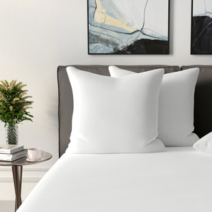 BODIPEDIC Fiber Filled 27 in x 27 in Euro Square Pillow Insert (Set of 2)