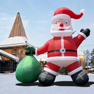 CONNSANN 26FT Inflatable Santa Claus with 680W Air Blower for Christmas Yard Decoration