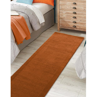 LARK MANOR Ned Hand Tufted Wool Terracotta Rug