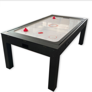 SIMBA USA INC Pool Table 7ft Red + Air Hockey + Table Tennis + Table – Strike