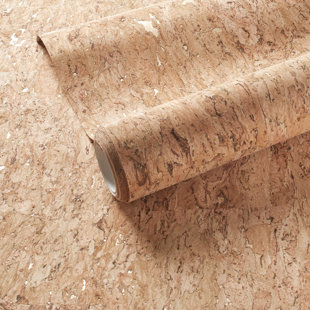 ANNIE SELKE HOME Cork Gold Wallpaper