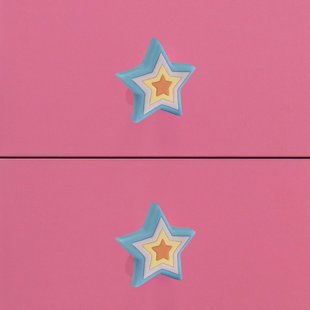 URFIC Plastic Blue Star Cabinet Knob