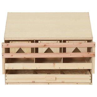 ARCHIE & OSCAR™ Erastus Chicken Laying Nest with Compartments Hen Nesting Boxes Solid Wood Pine