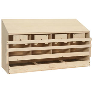 ARCHIE & OSCAR™ Clyda Chicken Laying Nest with Compartments Hen Nesting Boxes Solid Wood Pine