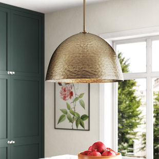 WILLA ARLO™ INTERIORS Arvilla 1 - Light Brass Single Pendant