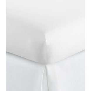 PEACOCK ALLEY Nile 300 Thread Egyptian Quality Cotton Percale Fitted Sheet