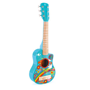 HAPE Flower Power Kids Wooden Toy Guitar Musical Instrument Learning & Exploration Toys