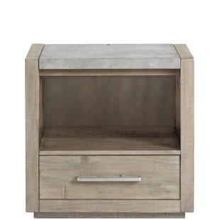 BIRCH LANE™ Mauve Solid Wood Nightstand