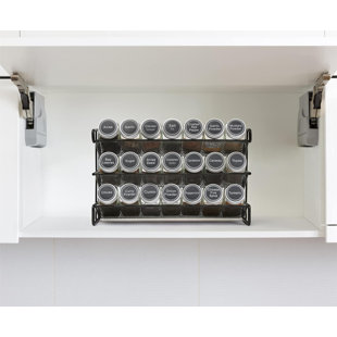 PREP & SAVOUR Free-Standing Spice Jar & Rack Set