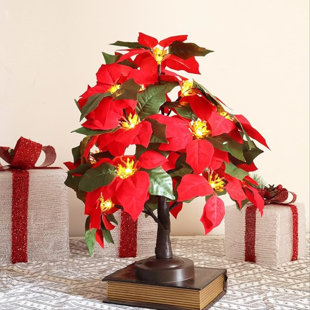 JOINTWIN Poinsettia Tree Night Light