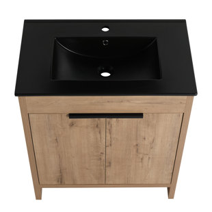 HOKKU DESIGNS Addisun 30'' Single Bathroom Vanity with Ceramic Top