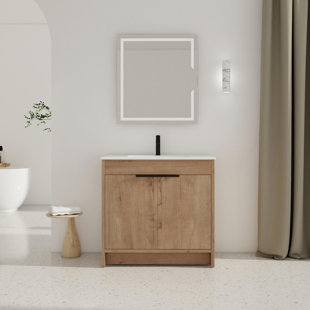 HOKKU DESIGNS Kalgan 35'' Single Bathroom Vanity with Ceramic Top