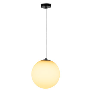 GEORGE OLIVER Kiryazov 1 - Light Black Globe Glass Pendant