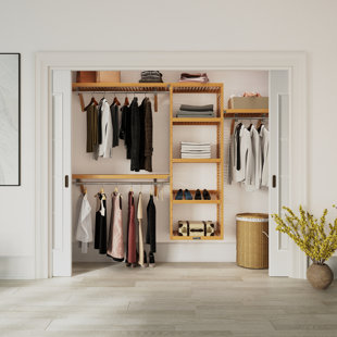 John Louis Home Solid Wood Reach-In Closet System