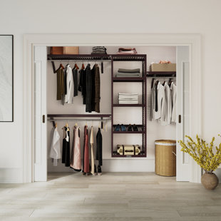 John Louis Home Solid Wood Reach-In Closet System