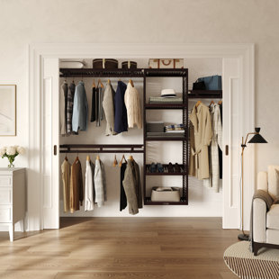 John Louis Home Solid Wood Reach-In Simplicity Closet System