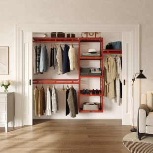 John Louis Home Solid Wood Reach-In Simplicity Closet System