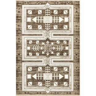 Lauren Liess x Rugs USA Agave Geometric Fringed Area Rug