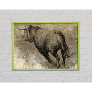 GRACIE OAKS Meinolf Bull Run - Single Picture Frame Print