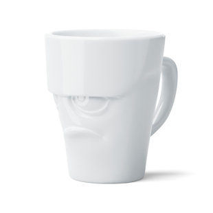 FIFTYEIGHT PRODUCTS US Coffee Mug With Handle, Grumpy Face