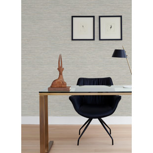 ROOM MATES Dimensional Grasscloth Peel and Stick Wallpaper