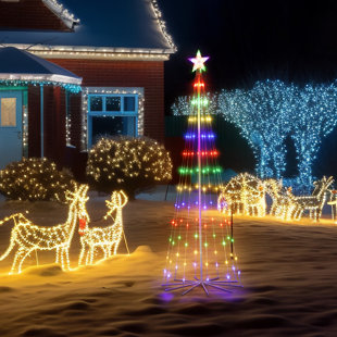THE HOLIDAY AISLE® 72'' Solar LED Lighted Trees & Branches