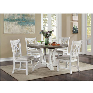 CANORA GREY Shelisha 5 - Piece Pedestal Dining Set