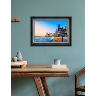 IPIC FR014 Love Across America: Chicago. Personalized Art with Names and Date.Wall Art for Home Decor