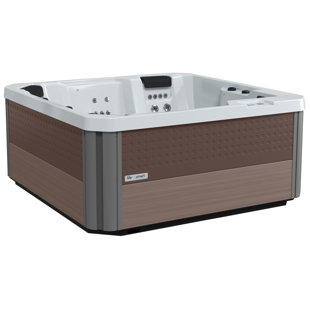 LIFESMART SPAS AND SAUNAS Lifesmart Spas Acacia 230 Volt 5-Person 40-Jet Acrylic Square Hot Tub with Ozonator