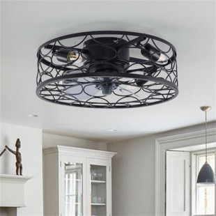 WILLISTON FORGE Allabaksh 18'' Ceiling Fan with Light Kit