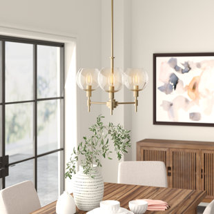THREE POSTS™ Lomawai 3 - Light Dimmable Globe Chandelier