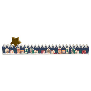 GLOBAL DESIGNS FENTON LTD Sky Christmas Street 3D Wood Advent Calendar