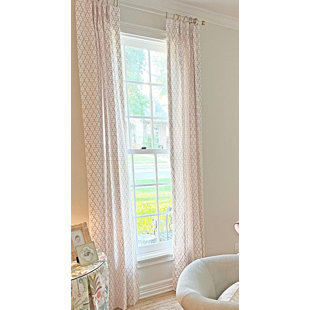 AD COUTURE HOME Arboreta Drapes Linen Blackout Curtain Panel