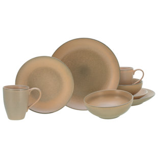 CREATABLE Sierra Nevada 8 Piece Stoneware Dinnerware Set - Service for 2
