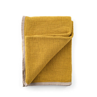 CALLIGARIS Hem Cotton Throw Blanket