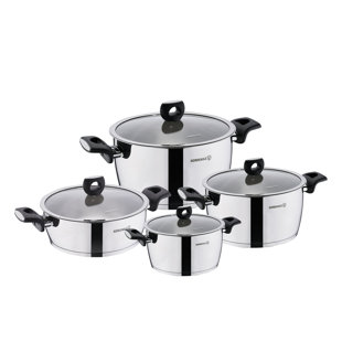 Korkmaz Nora Stainless Steel Dutch Oven Set