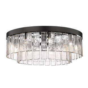 EVERLY QUINN Lynsee Glass Flush Mount