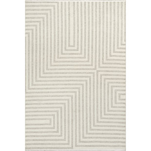 Arvin Olano x Rugs USA Nicolai Graphic Fringed Reversible Machine Washable Area Rug