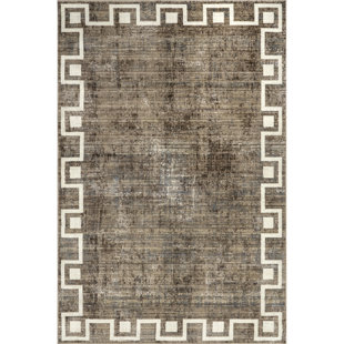 Arvin Olano x Rugs USA Olvera Geometric Bordered Area Rug