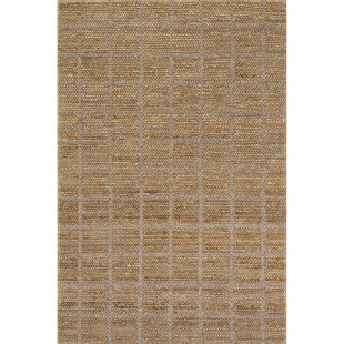 Arvin Olano x Rugs USA Penni Checked Jute and Wool Area Rug