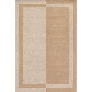 Arvin Olano x Rugs USA Gino Two-Tone Bordered Wool Area Rug