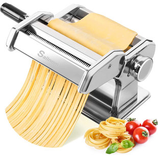 DREAMDWELL HOME Manual Pasta Maker 7 Thickness Settings for Spaghetti, Fettuccini, Lasagna, Dumpling Skins