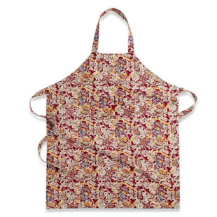 COULEUR NATURE Noel Christmas Floral Cotton Bib Apron