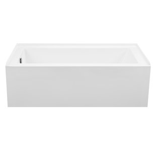 MTI BATHS Cameron 2 Alcove in Soaking Acrylic Bathtub - 60 x 30