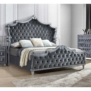 ROSDORF PARK Keontre Upholstered Wingback Bed