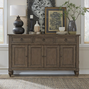 LIBERTY FURNITURE Americana Farmhouse 72" Wide 3 Drawer Solid Wood Sideboard