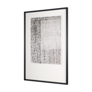 MERCANA Dot Texture Tan III Hand Embellished Framed Art Print