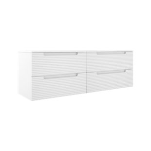LUCENA BATH Moncler 64'' Double Bathroom Vanity with Ceramic Top