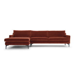 NORDIC UPHOLSTERY Jones 119" Wide Left Hand Facing Sofa & Chaise