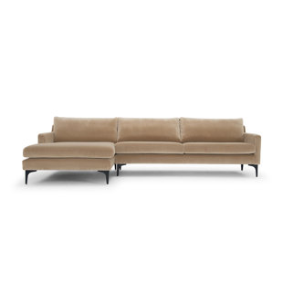 NORDIC UPHOLSTERY Jones 119'' Square Arm Sofa Chaise
